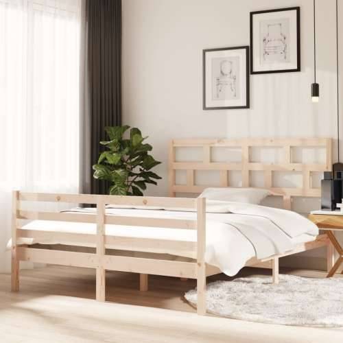 Okvir za krevet od masivnog drva 150 x 200 cm 5FT bračni veliki