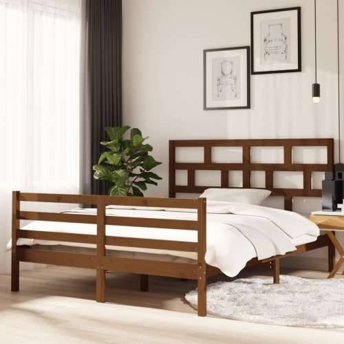 Okvir za krevet od masivnog drva boja meda 150x200 cm 5FT King