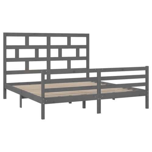 Okvir za krevet drveni sivi 180x200 cm 6FT veliki bračni Cijena