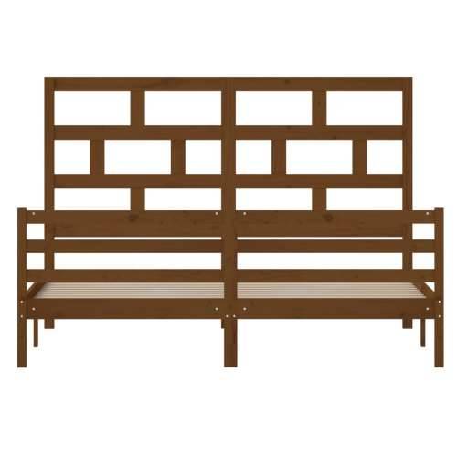 Okvir za krevet drveni boja meda 180 x 200 cm 6FT veliki bračni Cijena