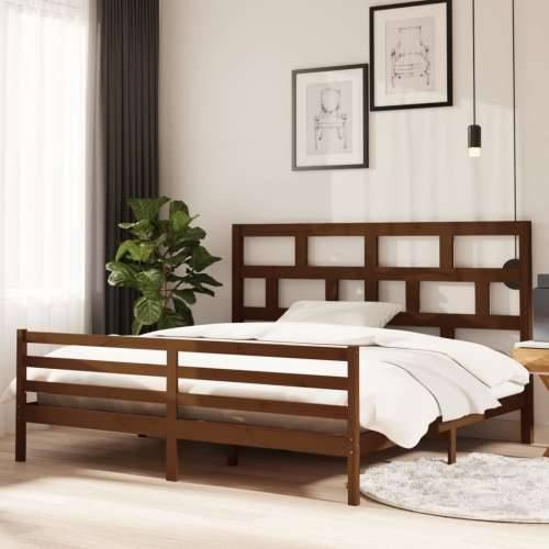 Okvir za krevet od masivne borovine boja meda 200 x 200 cm Cijena