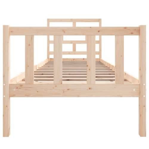 Okvir za krevet od borovine 75 x 190 cm mali jednokrevetni Prirodna 75 x 190 cm Cijena