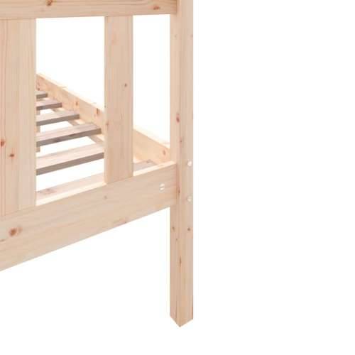 Okvir za krevet od borovine 75 x 190 cm mali jednokrevetni Prirodna 75 x 190 cm Cijena