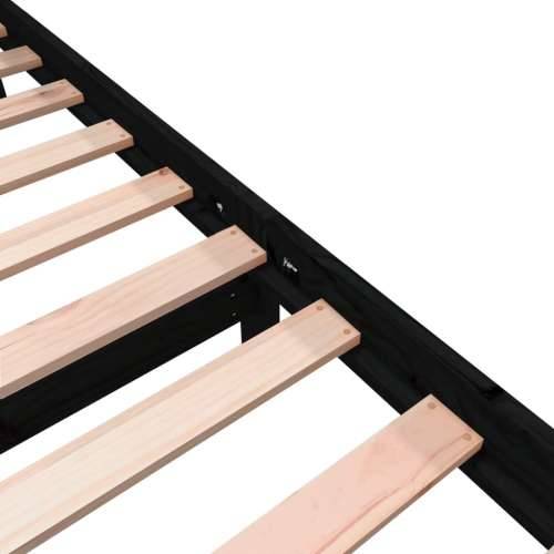 Okvir za krevet od borovine crni 75 x 190 cm jednokrevetni - Crna 75 x 190 cm Cijena