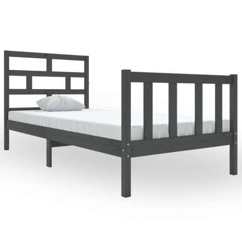 Okvir za krevet od borovine sivi 90 x 190 cm 3FT jednokrevetni Cijena