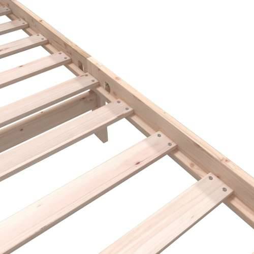 Okvir za krevet od masivne borovine 90 x 200 cm - Prirodna 90 x 200 cm Cijena