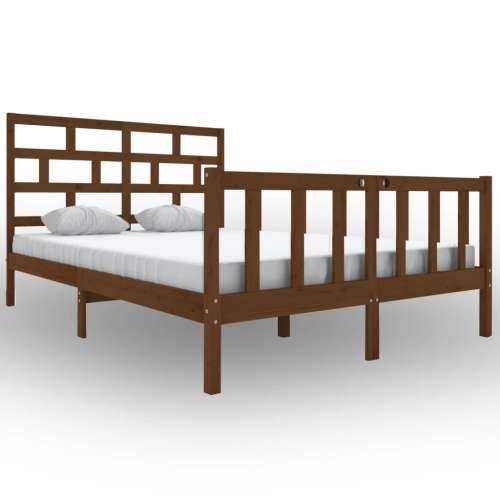Okvir za krevet od borovine boja meda 150x200 cm veliki bračni Cijena
