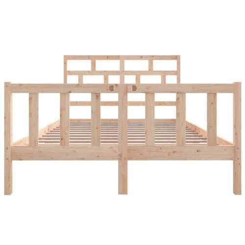 Okvir za krevet od masivne borovine 160 x 200 cm - Prirodna 160 x 200 cm Cijena