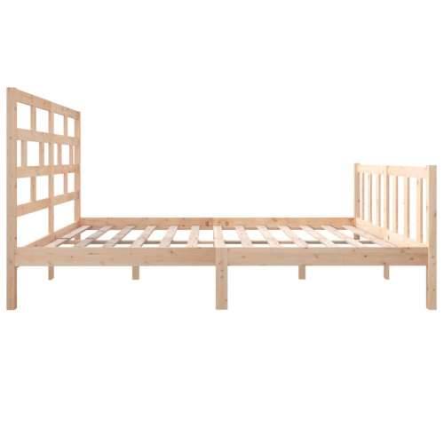 Okvir za krevet od masivne borovine 160 x 200 cm - Prirodna 160 x 200 cm Cijena