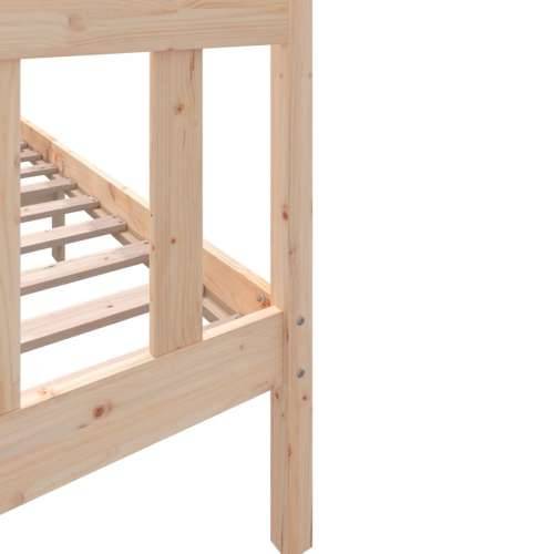 Okvir za krevet od masivne borovine 160 x 200 cm - Prirodna 160 x 200 cm Cijena