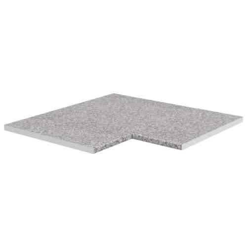 Kuhinjska kutna radna ploča siva granitne teksture od iverice Cijena