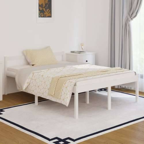 Okvir za krevet od borovine bijeli 135x190 cm 4FT6 bračni