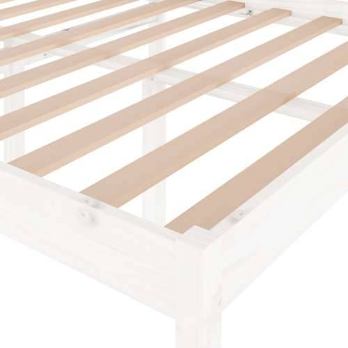 Okvir za krevet od borovine bijeli 135x190 cm 4FT6 bračni Cijena