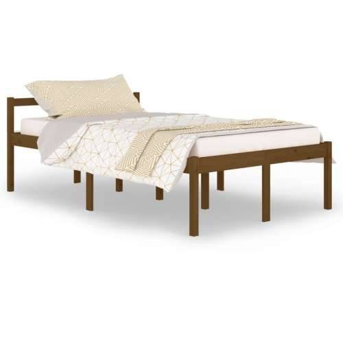 Okvir za krevet od masivne borovine boja meda 120 x 200 cm Cijena