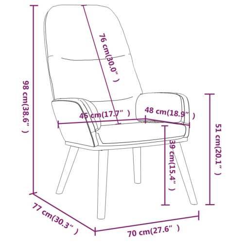 Stolica za opuštanje od tkanine krem Cijena