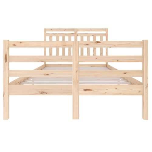 Okvir za krevet od masivnog drva 120 x 200 cm - Prirodna 120 x 200 cm Cijena