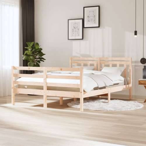 Okvir za krevet od masivnog drva 140 x 200 cm