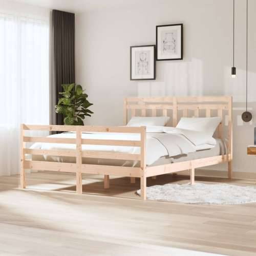 Okvir za krevet od masivnog drva 150x200 cm veliki bračni