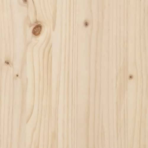 Okvir za krevet od masivnog drva 200 x 200 cm - Prirodna 200 x 200 cm Cijena