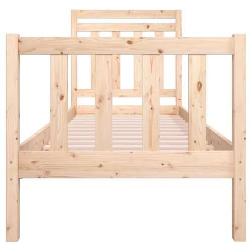 Okvir za krevet od masivnog drva 75 x 190 cm mali - Prirodna 75 x 190 cm Cijena