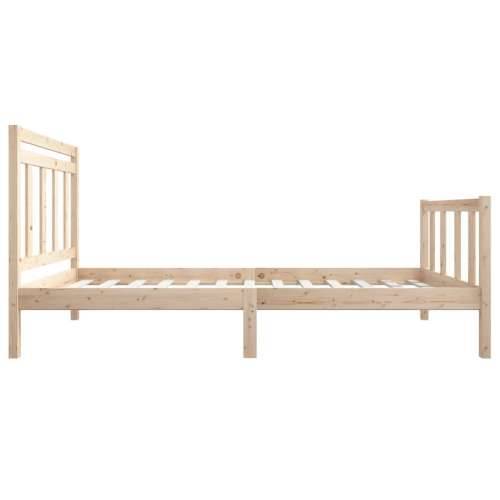 Okvir za krevet od masivnog drva 75 x 190 cm mali - Prirodna 75 x 190 cm Cijena