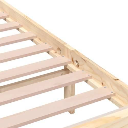 Okvir za krevet od masivnog drva 75 x 190 cm mali - Prirodna 75 x 190 cm Cijena