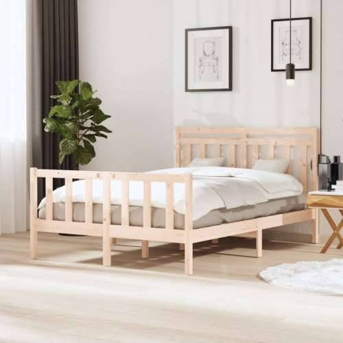 Okvir za krevet od masivnog drva 140 x 200 cm