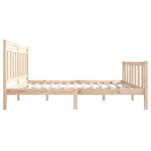 Okvir za krevet od masivnog drva 150x200 cm veliki bračni - Prirodna 150 x 200 cm Cijena