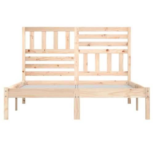 Okvir za krevet od masivne borovine 140 x 190 cm - Prirodna 140 x 190 cm Cijena
