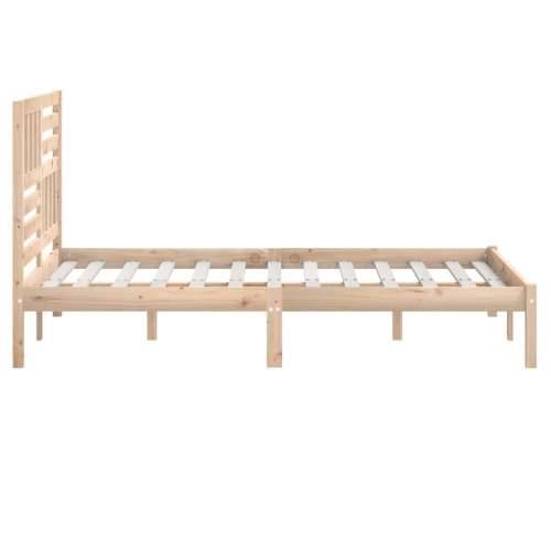 Okvir za krevet od masivne borovine 140 x 190 cm - Prirodna 140 x 190 cm Cijena