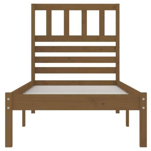 Okvir za krevet od masivne borovine boja meda 100 x 200 cm - boja meda 100 x 200 cm Cijena