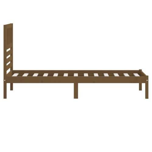 Okvir za krevet od masivne borovine boja meda 100 x 200 cm - boja meda 100 x 200 cm Cijena