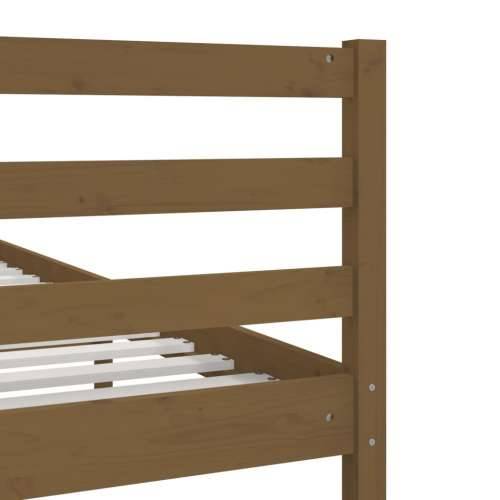 Okvir za krevet od masivnog drva boja meda 200 x 200 cm - boja meda 200 x 200 cm Cijena