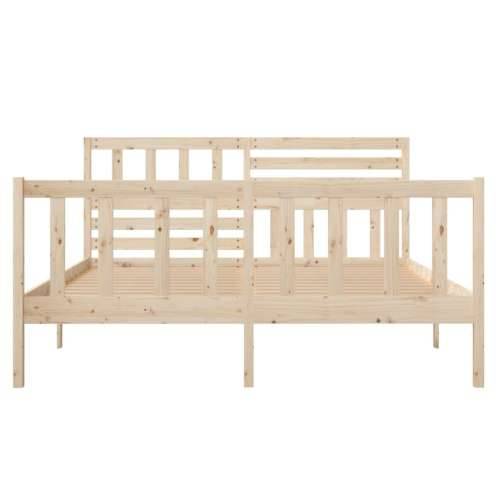 Okvir za krevet od masivnog drva 120 x 190 cm mali bračni Cijena