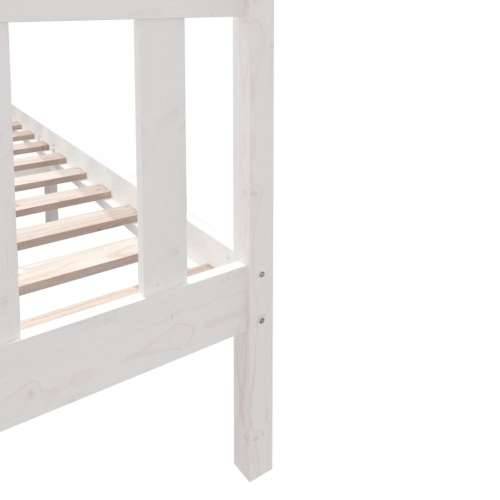 Okvir za krevet masivna borovina bijeli 135x190 cm bračni Cijena