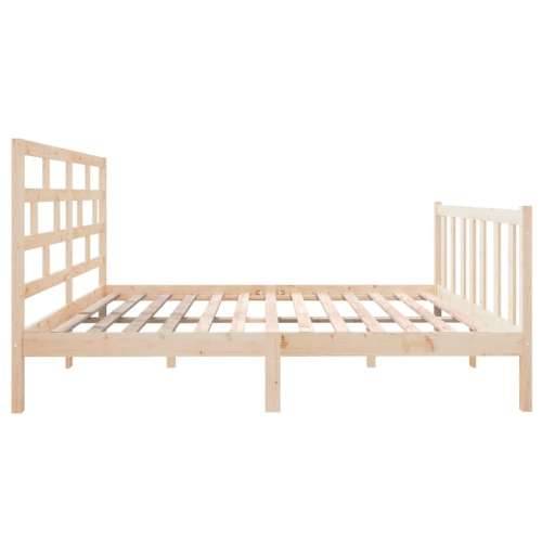 Okvir za krevet od masivne borovine 140 x 190 cm - Prirodna 140 x 190 cm Cijena