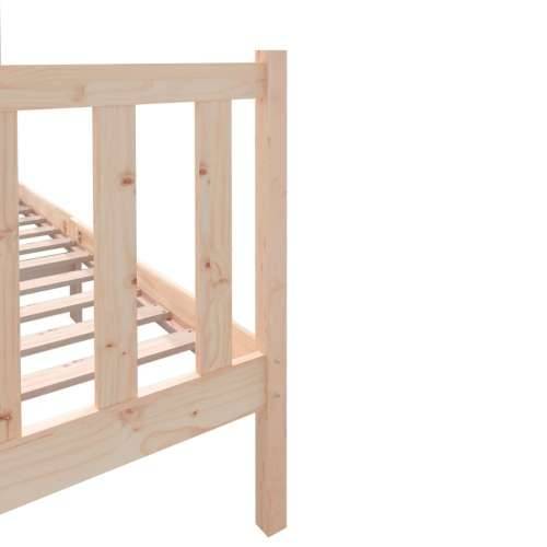 Okvir za krevet od masivne borovine 140 x 190 cm - Prirodna 140 x 190 cm Cijena
