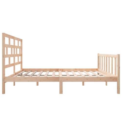 Okvir za krevet od masivne borovine 140 x 200 cm - Prirodna 140 x 200 cm Cijena