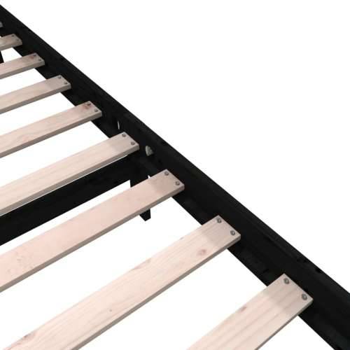 Okvir za krevet od masivne borovine crni 200 x 200 cm - Crna 200 x 200 cm Cijena