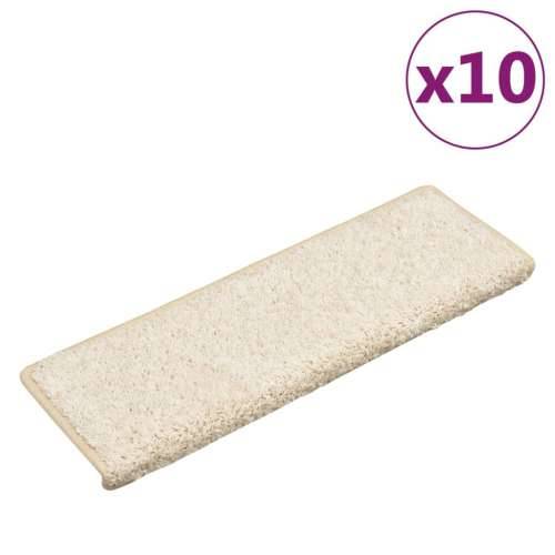 Otirači za stepenice 10 kom 65x21x4 cm bijeli - Bijela 65 x 21 x 4 cm 10 Cijena