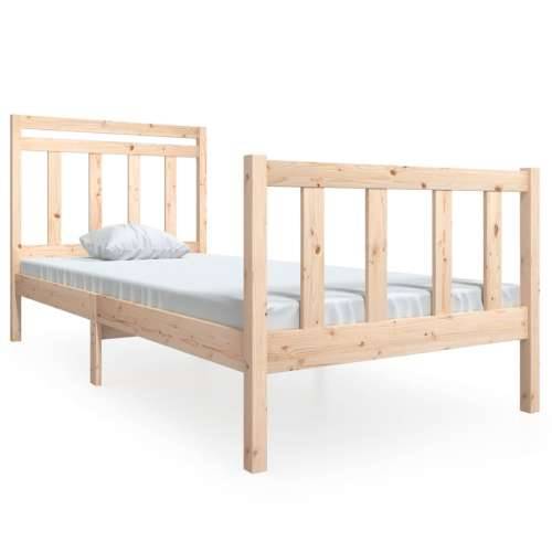 Okvir za krevet od masivnog drva 100 x 200 cm - Prirodna 100 x 200 cm Cijena