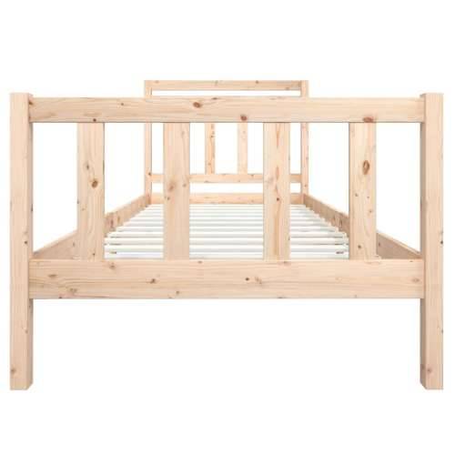 Okvir za krevet od masivnog drva 100 x 200 cm - Prirodna 100 x 200 cm Cijena
