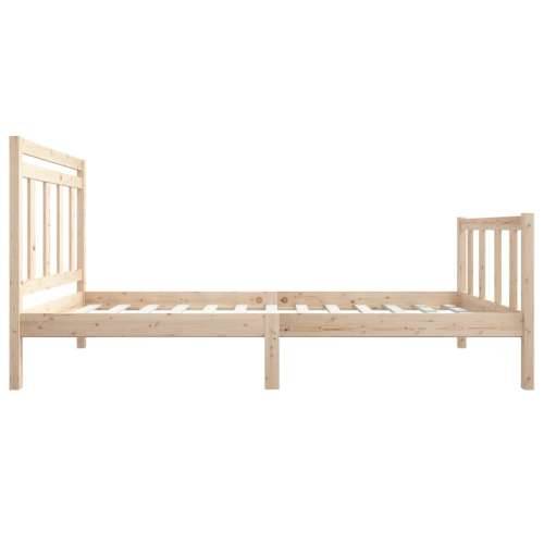Okvir za krevet od masivnog drva 100 x 200 cm - Prirodna 100 x 200 cm Cijena
