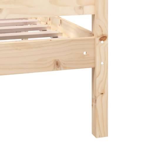 Okvir za krevet od masivnog drva 100 x 200 cm - Prirodna 100 x 200 cm Cijena