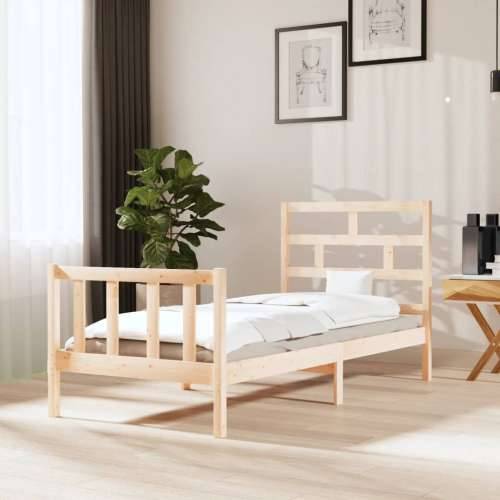 Okvir za krevet od masivne borovine 100 x 200 cm - Prirodna 100 x 200 cm Cijena
