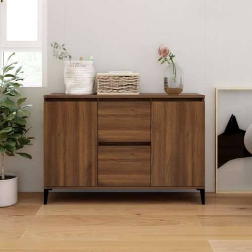 Komoda boja smeđeg hrasta 104 x 35 x 70 cm konstruirano drvo - Smeđi hrast 1 Cijena
