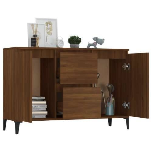 Komoda boja smeđeg hrasta 104 x 35 x 70 cm konstruirano drvo - Smeđi hrast 1 Cijena