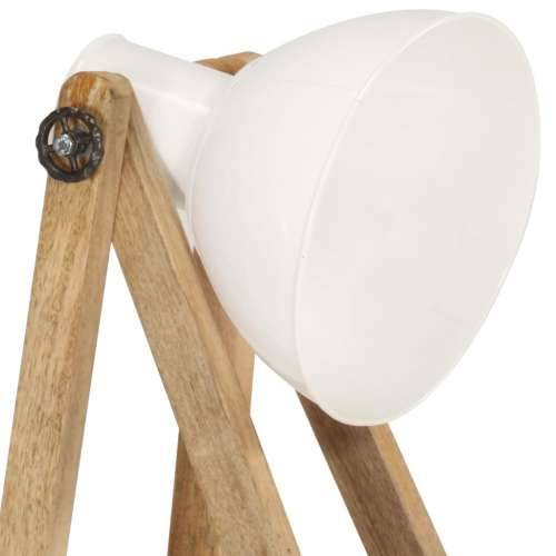 Podna svjetiljka bijela grlo E27 od masivnog drva manga Cijena