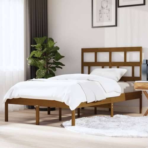 Okvir za krevet od masivne borovine boja meda 120 x 200 cm