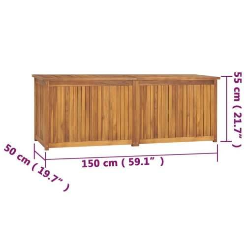 Vrtna kutija 150 x 50 x 55 cm od masivne tikovine - 150 x 50 x 55 cm Cijena